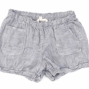 Briggs New York Black and White Striped High Waist Shorts